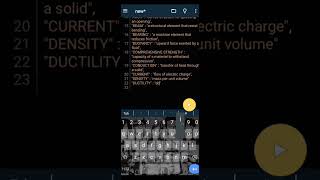 30 words DICTIONARY using python (ENGINEERING TERMS)
