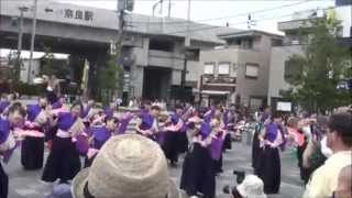 バサラ祭り1日目　JR奈良駅東口ステージ　奈良市役所チーム八重櫻