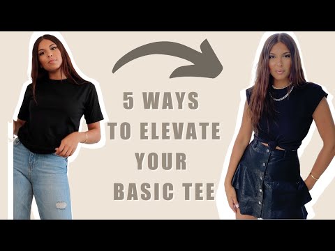 How do you spice up a regular T shirt?