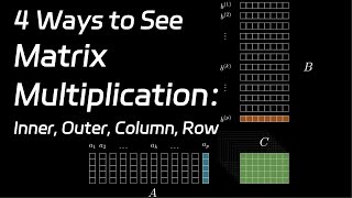 3. 4 Ways to See Matrix Multiplication: Inner, Outer, Column, Row | Linear Algebra Made Easy
