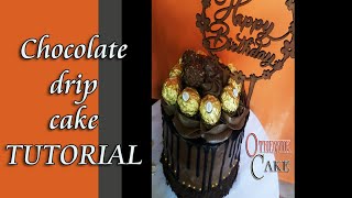 How to make a chocolate drip cake tutorial  චොකලට් ඩ්‍රිප් කේක් එකක් සාදා ගන්නා ආකාරය