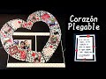 Tutorial carpeta con corazón plegable gigante