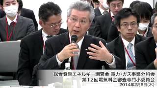 第１２回電気料金審査専門小委員会②