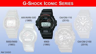 G-Shock Iconic Series: นาฬิกาตระกูล 6900 ที่มีรูปทรงอันเป็นเอกลักษณ์