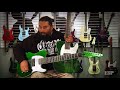 ESP Guitars: Stephen Carpenter (Deftones) SCT-607B Green Sparkle