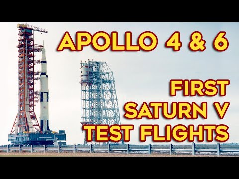 Apollo 4 and 6: first Saturn V test flights – historical archives, 1967, type A missions, CSM, NASA