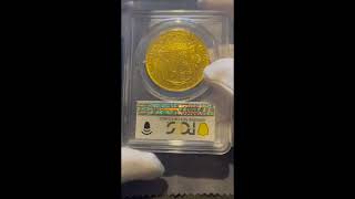 1694年 英国 ウィリアム＆メアリー 5ギニー金貨 PCGS AU Details - Rim Repaired