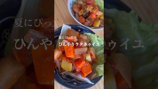 夏にぴったりひんやりラタトゥイユ！野菜たっぷり栄養満点！#ラタトュイユ #料理 #簡単レシピ #ヘルシー #美味しい #cooking #トマト缶  #野菜たっぷり #野菜 #夏 #夏バテ予防