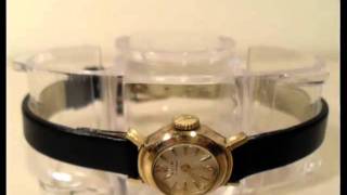 Ladies 9ct Gold Vintage Avia Evening Watch