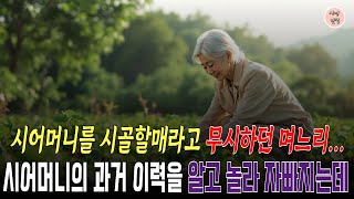 [반전사연] 시어머니 무시하고 부끄러워하던 며느리, 시어머니 정체를 알고 놀라 자빠지는데 | 사연오디오북 | 사연라디오 | 사연맛집 #감동실화 #사연오디오북 #반전사연