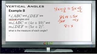 Vertical Angles: Examples (Basic Geometry Concepts)