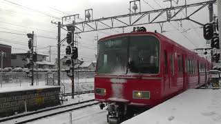 名鉄6500系6521F　回送犬山駅到着