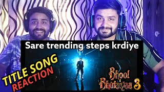 Bhool Bhulaiyaa 3 Title Track Reaction | Kartik Aaryan, Diljit, Pitbull