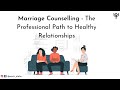 How does marriage counselling help? - Psych Alpha