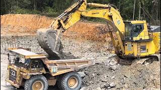 Excavator PC2000 Loading Activity | Caterpillar 777D