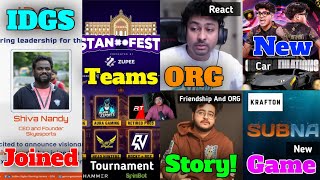 Krafton's New Game Published,FF Lan Tournament Teams, Shiva Sir Join IDGS,Vipar,Mortal, Jonathan,GE