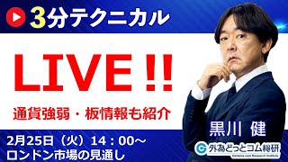 見通しズバリ！3分テクニカル分析「ライブ‼」 ロンドン市場の見通し　2025年2月25日