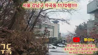 서울 강남구 자곡동 1170평!!!!#땅신tv #권리분석 #전국 #부동산 #농막 #서울#강남#자곡동#전원주택#투자#담보#설정