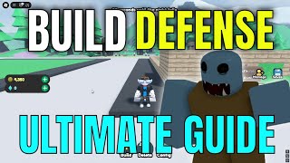 BUILD DEFENSE ULTIMATE GUIDE! (Zombies, Building, Money) - Roblox