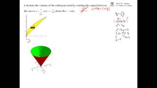 Volume by Washer Method Example 3