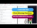 3.1 Problem Solving Pattern | Leetcode 41. First Missing Positive