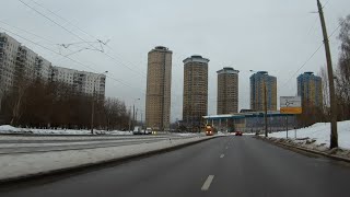 Улицы Москвы. Район Строгино. Январь 2023