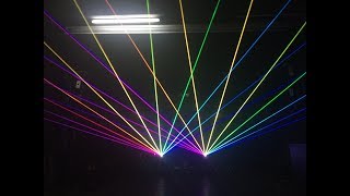 Guangzhou XHR ILDA RGB Laser Beam With Full Animated Laser Light Show Mixed