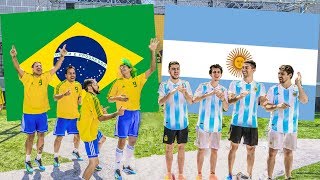 Argentina vs Brasil | PARTIDO en CANCHA de 5