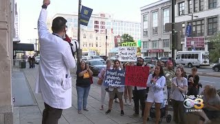 Residents, Fellows At Hahnemann University Hospital Rally Against Hospital's Closure