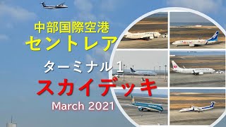 中部国際空港セントレア☆スカイデッキで世界に４機しかないドリームリフターを見ました！【2021年3月】CHUBU INTERNATIONAL AIRPORT