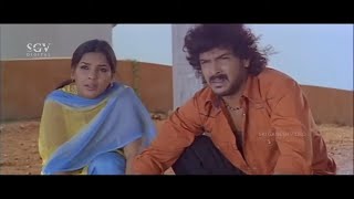 Kapali Send Goons to Kill Upendra & Sister | Parodi Kannada Movie Action Scene | Neha Pendse