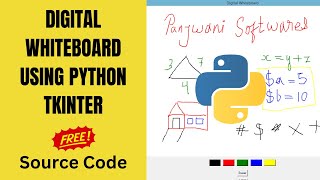 Digital WhiteBoard using Python Tkinter | Download Free Source Code