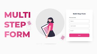 Simple Responsive Multi-Step Form Using HTML , CSS & JavaScript