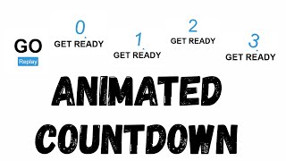 Animated Countdown — HTML + CSS + JavaScript (Full Tutorial) #coding #cssanimation
