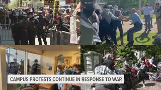 Campus protests continue in response to war