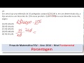 Porcentagem #FGV Q22 2014 Prova de Matemática #Concurso #Fundamental