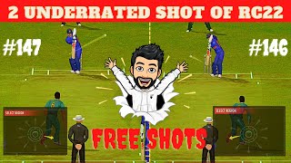 2 Underrated Free Shot in RC22 | RC20 Shots in RC22 | Batting Tips in Real Cricket 22