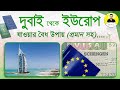 Dubai to Europe!!! বৈধ্য ভাবে দুবাই থেকে ইউরোপ যাওয়ার সহজ উপায় - Europe work permit visa in Bangla