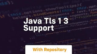 java tls 1 3 support