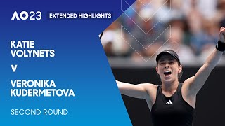 Katie Volynets v Veronika Kudermetova Extended Highlights | Australian Open 2023 Second Round