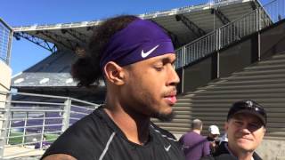 Joe Mathis talks about switch to outside linebacker