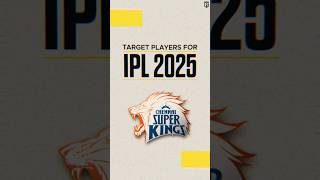 Target players of CSK for IPL 2025!💛🦁#CSK #ChennaiSuperKings #IPLAuction