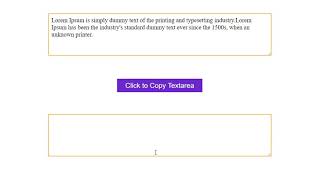 Click to Copy Textarea Using html, css and vanilla js