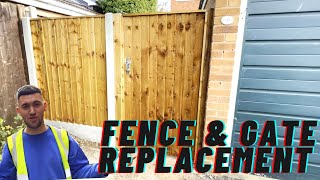 A Quick Fence And Gate Replacement With D&J Projects!