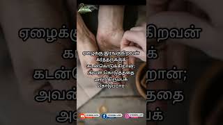 Today Bible Verses/ Proverbs 19:17 Tamil /5:3:24 Bible Verses #biblewords #trendingvideo #shotsfeed