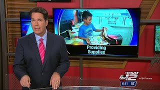 Video: Local organization teams up with SAPD to give out school supplies