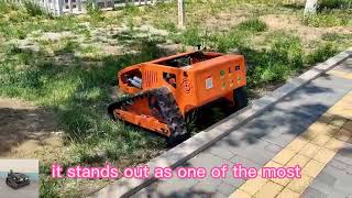 remote operated tracked grass cutter made by Vigorun Tech,Vigorun tracked tank lawn mower