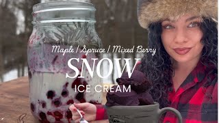 How To Make SNOW Ice Cream