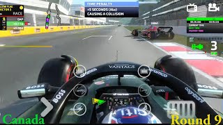 Monoposto 2025 Round 9 Canada GrandPrix Intense Moment With Hamilton,Alonso On Fire #monoposto #f124