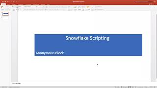 Snowflake-Snowflake Scripting